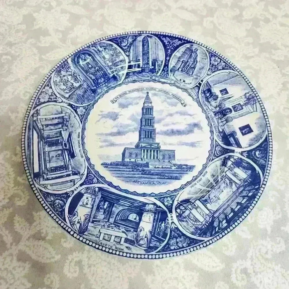 Old English Staffordshire Ware "The George Washington Masonic National Memorial" - Picture 2 of 5
